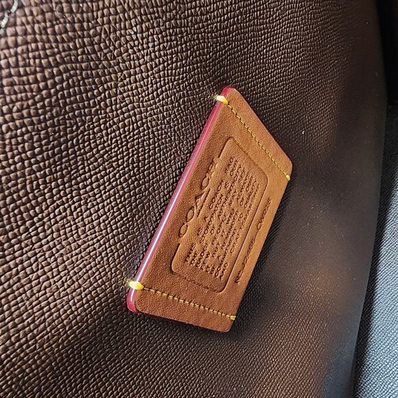 NWT Coach Large Mollie Tote Bag CW018 Color in Maple - Picture 6 of 11